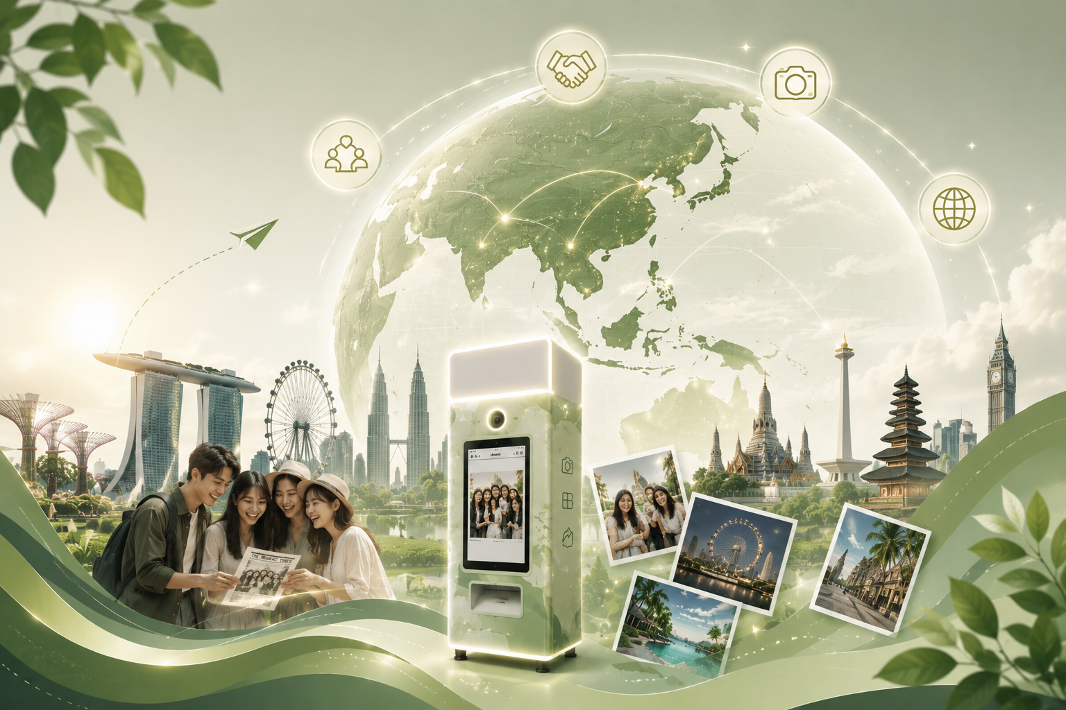 Lumina Voyage photo booth connecting travel memories across Asia